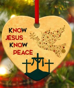 know jesus know peace pigeon heart ornament 1 ikuXf