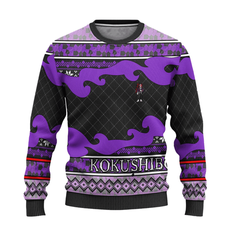 Kokushibo Anime Ugly Christmas Sweatshirt Demon Slayer Chibi Xmas Gift