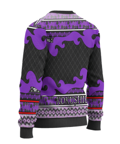 kokushibo anime ugly christmas sweatshirt demon slayer chibi xmas gift 2 AKwdi