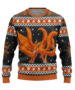 kurama naruto anime ugly christmas sweater xmas gift 1 8R9yR