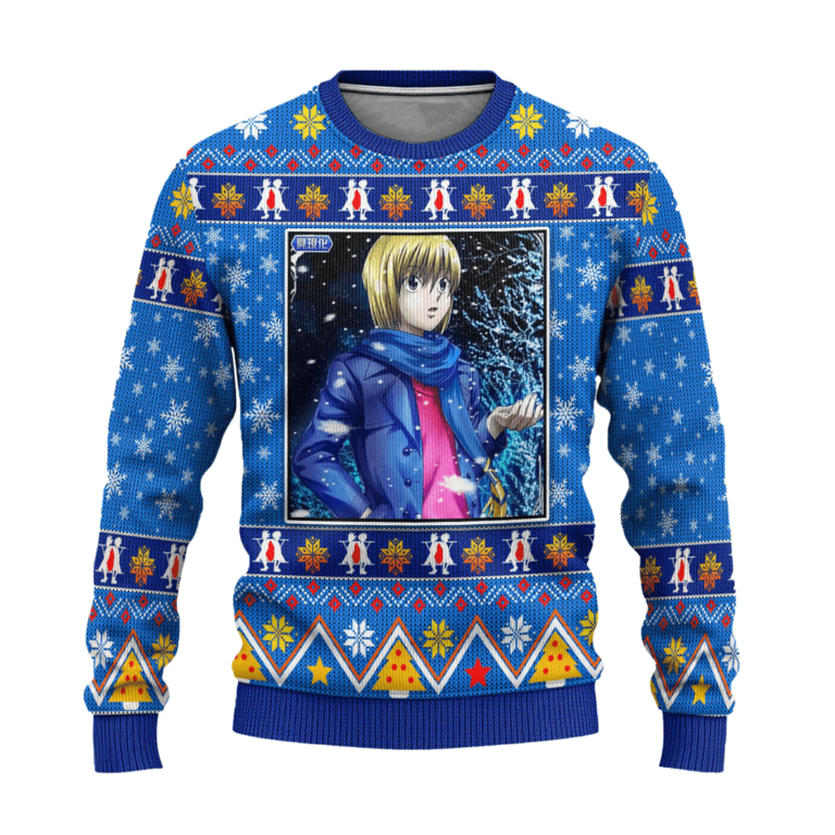 Kurapika Anime Ugly Christmas Sweatshirt Hunter x Hunter Xmas Gift