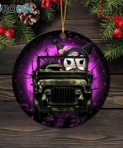 Kuromi Anime Funny Halloween Moonlight Christmas Ornament Kuromi Anime Funny Halloween Moonlight Christmas Ornament
