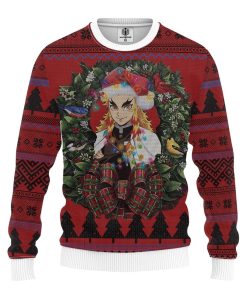 Kyojuro Rengoku Kimetsu No Yaiba Mc Ugly Christmas Sweatshirt