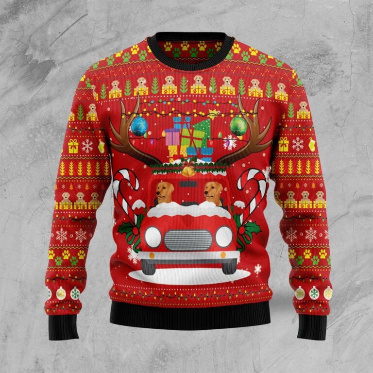 Labrador Retriever Ugly Christmas Sweatshirt, Sweater