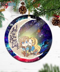 Legend Of Zelda Couple Chibi Couple Love You To The Moon Galaxy Ornament – Christmas Decorations Legend Of Zelda Couple Chibi Couple Love You To The Moon Galaxy Ornament – Christmas Decorations