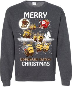 lehigh mountain hawks minion ugly christmas sweatshirt 3 auVjr