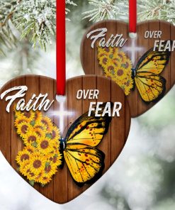 let faith be bigger than fear sunflower heart ornament 1 wi0XJ