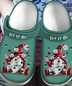 Let It Be Gnome Christmas Crocs Classic Clogs Shoes
