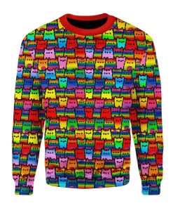 LGBT Cats Ugly Christmas Sweatshirt, Sweater