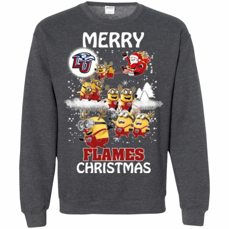 Liberty Flames Minion Ugly Christmas Sweatshirt