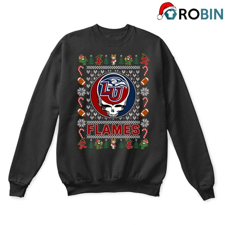 Liberty Flames X Grateful Dead Christmas Ugly Sweatshirt