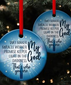 Light In The Darkness Cross Circle Ornament Light In The Darkness Cross Circle Ornament
