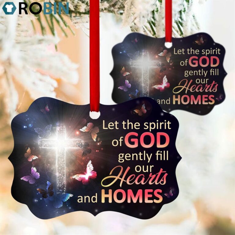 Limited Cross Ornament – Let The Spirit Of God Gently Fill Our Hearts And Homes