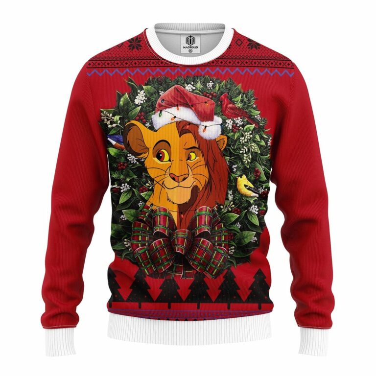 Lion King Noel Mc 1 Ugly Christmas Sweater