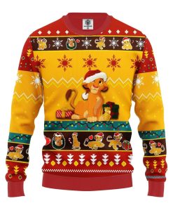 lion king simba ugly christmas sweatshirt yellow 2 1 ZGV6g