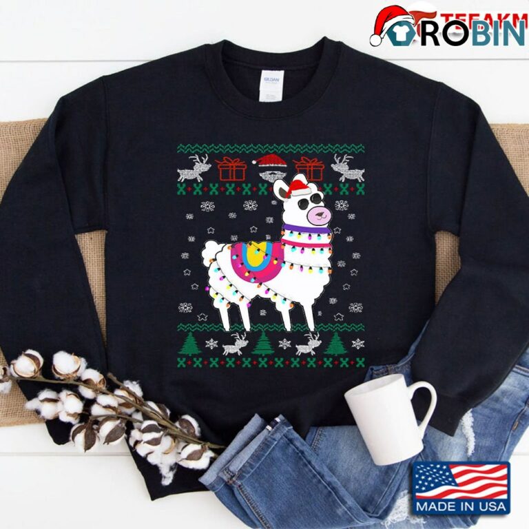 Llama Ugly Christmas Sweatshirt