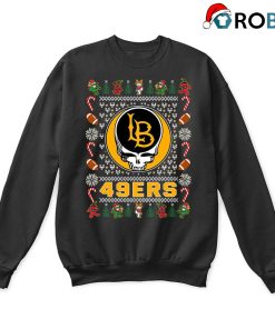 Long Beach State 49ers X Grateful Dead Christmas Ugly Sweatshirt