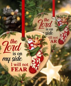 Lord Is On My Side Amazing Christian Heart Ornament Lord Is On My Side Amazing Christian Heart Ornament