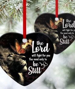 lord will fight for you special heart ornament 1 VOts1