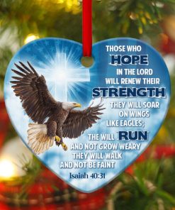 lord will renew your strength eagle heart ornament 1 dRMZg