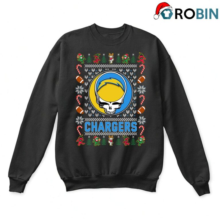 Los Angeles Chargers X Grateful Dead Christmas Ugly Sweatshirt