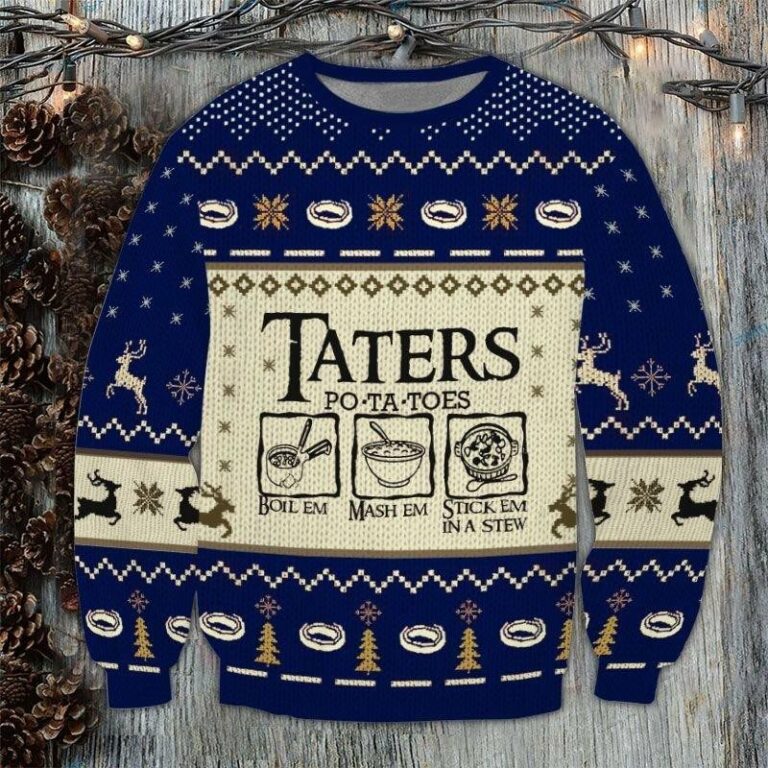 LOTR Taters Potatoes Ugly Christmas Sweatshirt, Sweater