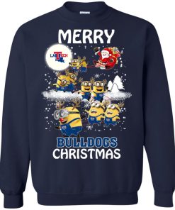 Louisiana Tech Bulldogs Minion Ugly Christmas Sweater