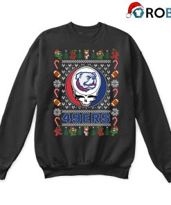 Louisiana Tech Bulldogs X Grateful Dead Christmas Ugly Sweatshirt Louisiana Tech Bulldogs X Grateful Dead Christmas Ugly Sweatshirt
