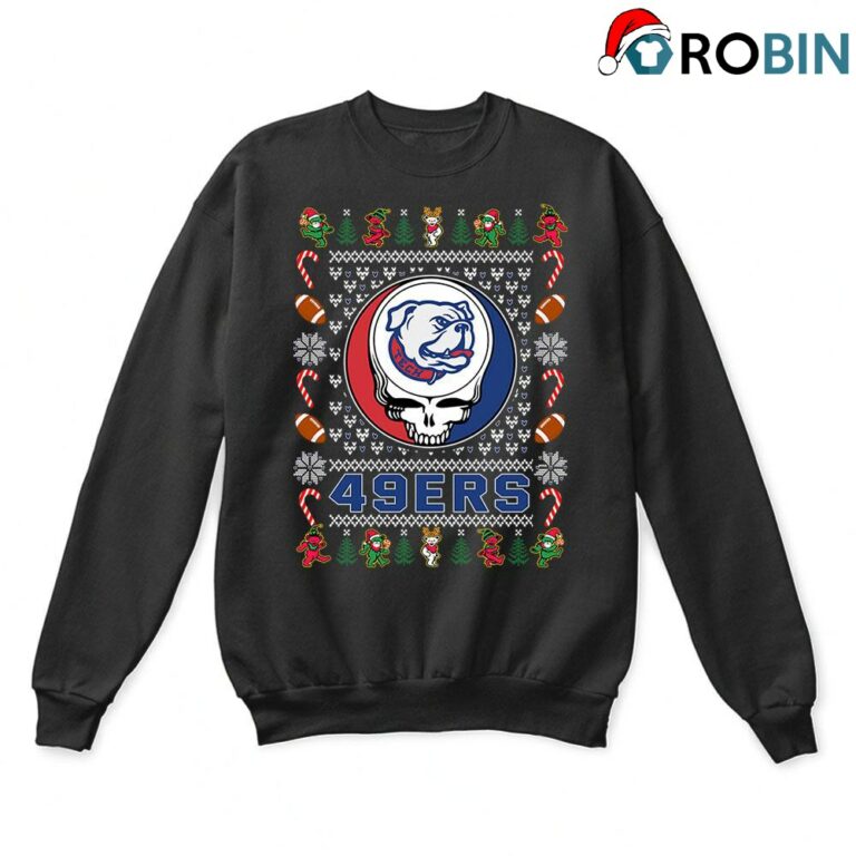 Louisiana Tech Bulldogs X Grateful Dead Christmas Ugly Sweatshirt