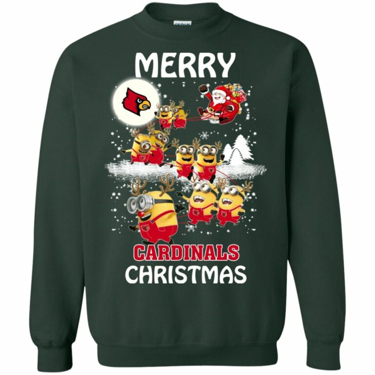 Louiville Cardinals Minion Ugly Christmas Sweatshirt