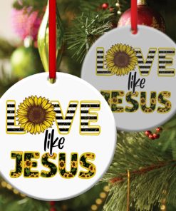 love like christ sunflower circle ornament 1 qnB9V