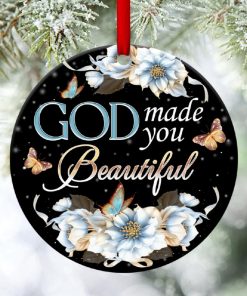 lovely flower circle ornament god made you beautiful 1 zIjym