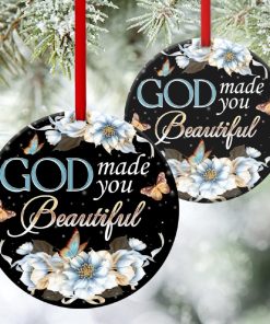 Lovely Flower Circle Ornament God Made You Beautiful Lovely Flower Circle Ornament God Made You Beautiful