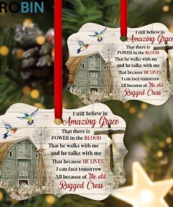 Lovely House and Cross Ornament – I Still Believe In Amazing Grace