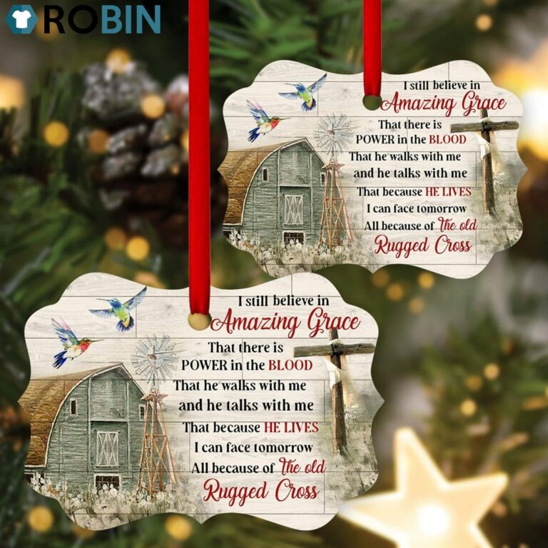 Lovely House and Cross Ornament – I Still Believe In Amazing Grace