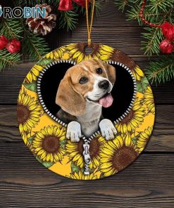 Lovely Sunflower Zipper Ornament – Christmas Decorations Lovely Sunflower Zipper Ornament – Christmas Decorations