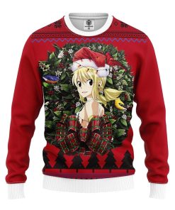 Lucy Heartfilia Fairy Tail Noel Mc Ugly Christmas Sweatshirt