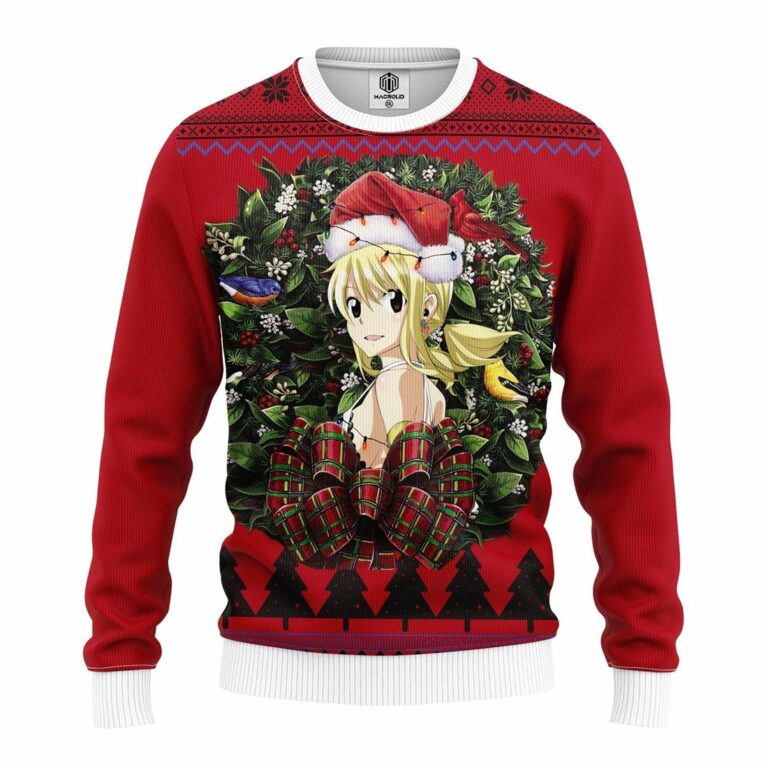 Lucy Heartfilia Fairy Tail Noel Mc Ugly Christmas Sweatshirt