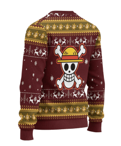 Luffy One Piece Anime Ugly Christmas Sweatshirt Xmas Gift