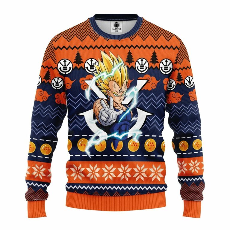 Majin Vegeta Dragon Ball Ugly Christmas Sweatshirt