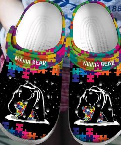 Mama Bear Autism Crocs Classic Clogs Shoes