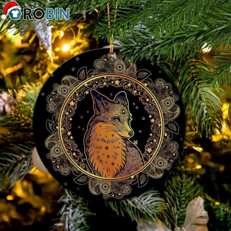 Mandala Fox Ornament – Christmas Decorations