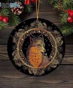 Mandala Fox Ornament – Christmas Decorations Mandala Fox Ornament – Christmas Decorations