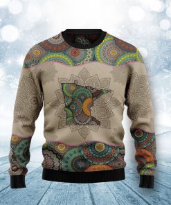 Mandala Ugly Christmas Sweathirt, Sweater Christmas Ugly Sweatshirt, Sweater