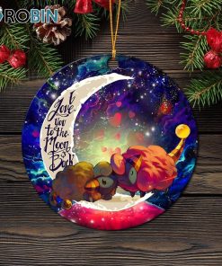 mareep pokemon love you to the moon galaxy circle ornament christmas decorations 1 eqn4oh