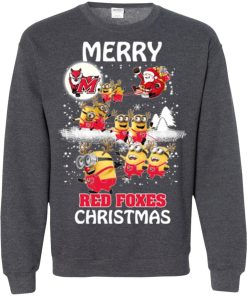 marist red foxes minion ugly christmas sweatshirt 1 zyT5w