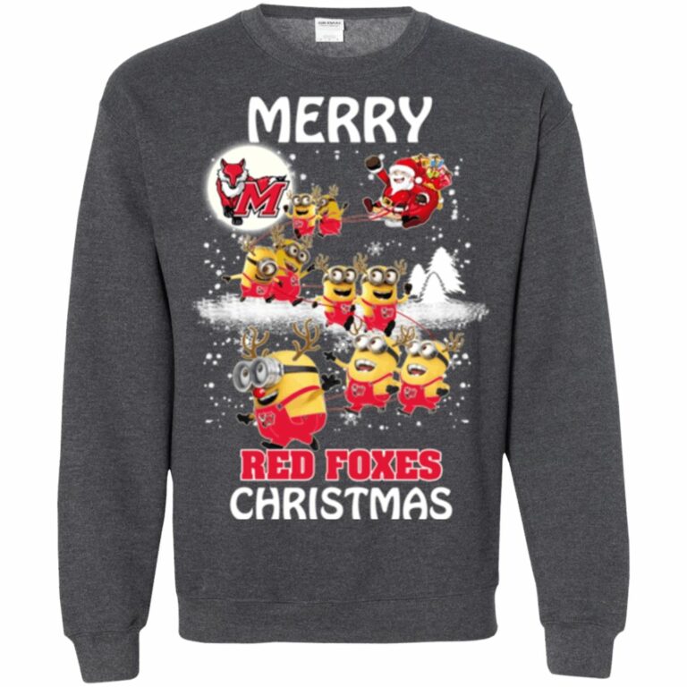 Marist Red Foxes Minion Ugly Christmas Sweatshirt