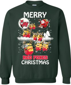 marist red foxes minion ugly christmas sweatshirt 3 kyJQc