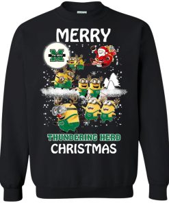 Marshall Thundering Herd Minion Ugly Christmas Sweatshirt