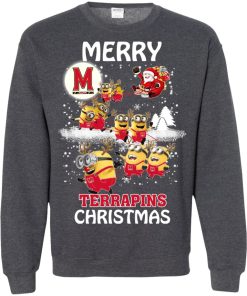 maryland terrapins minion ugly christmas sweater 3 sRQJB